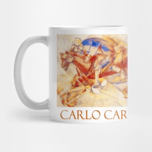 The Red Horseman by Carlo Carra Mug